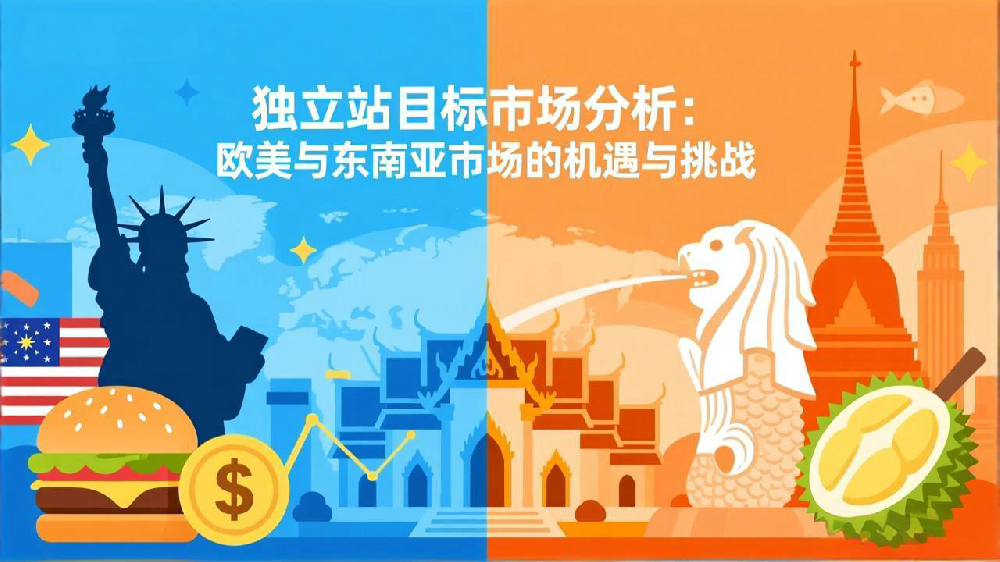 独立站目标市场分析:欧美与东南亚市场的机遇与挑战