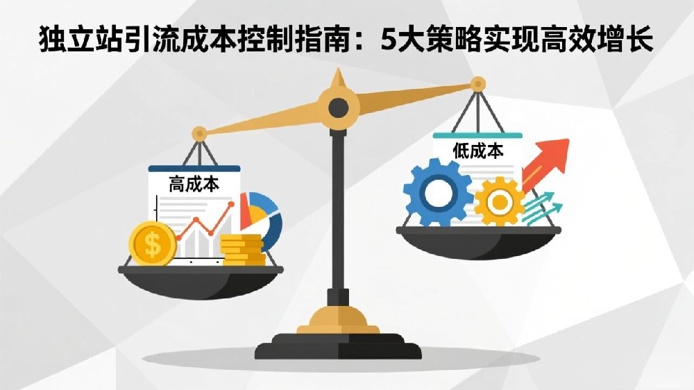 独立站引流成本(CAC)控制指南:5大策略实现高效增长