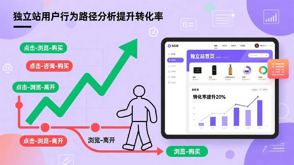 如何利用用户行为路径分析优化独立站提升转化率?