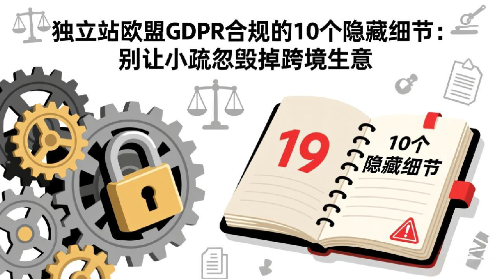 独立站欧盟GDPR合规的10个隐藏细节:别让小疏忽毁掉跨境生意!