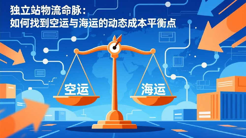 独立站物流命脉:如何找到空运与海运的动态成本平衡点?