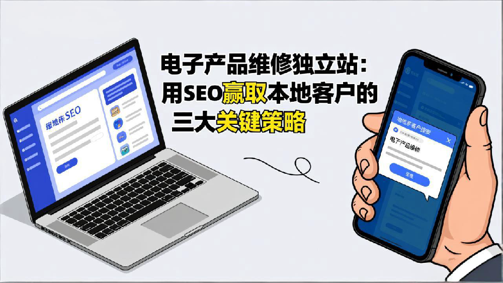 电子产品维修独立站:用SEO赢取本地客户的三大关键策略