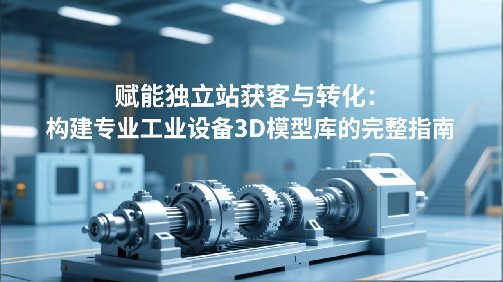 赋能独立站获客与转化:构建专业工业设备3D模型库的完整指南