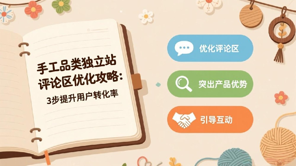 手工品类独立站评论区优化攻略：3步提升用户转化率